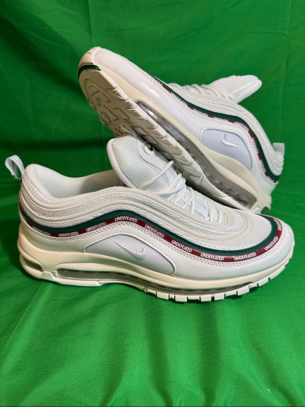 New! Gucci-inspired Undefeated x Nike Air Max 97 OG in the "Sail"